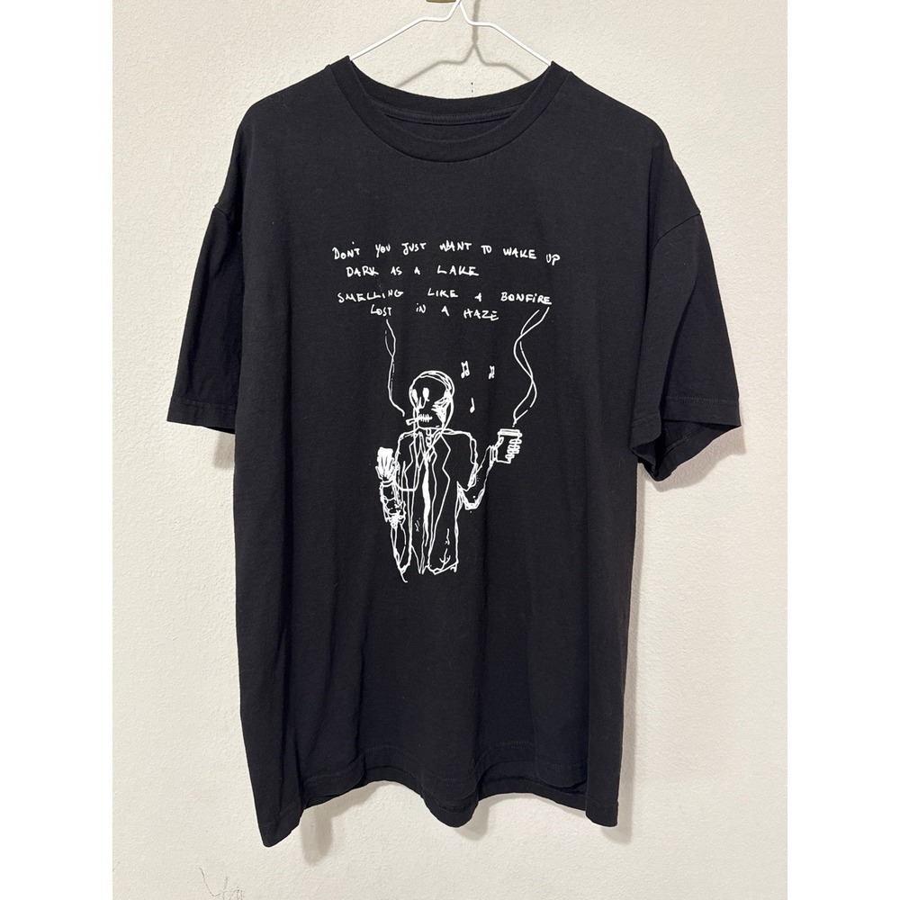 Hozier Concert Tee Mens XL Black Skeleton Lost in a Haze T-Shirt Indie Folk